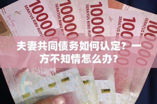 济南夫妻共同债务如何认定？一方不知情怎么办？